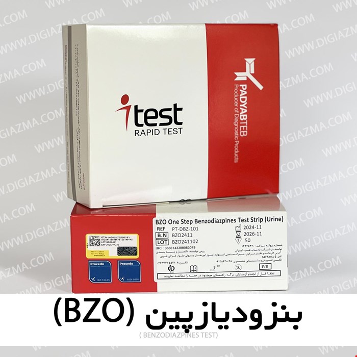 تک تستی بنزودیازپین (BZO) برند I TEST
