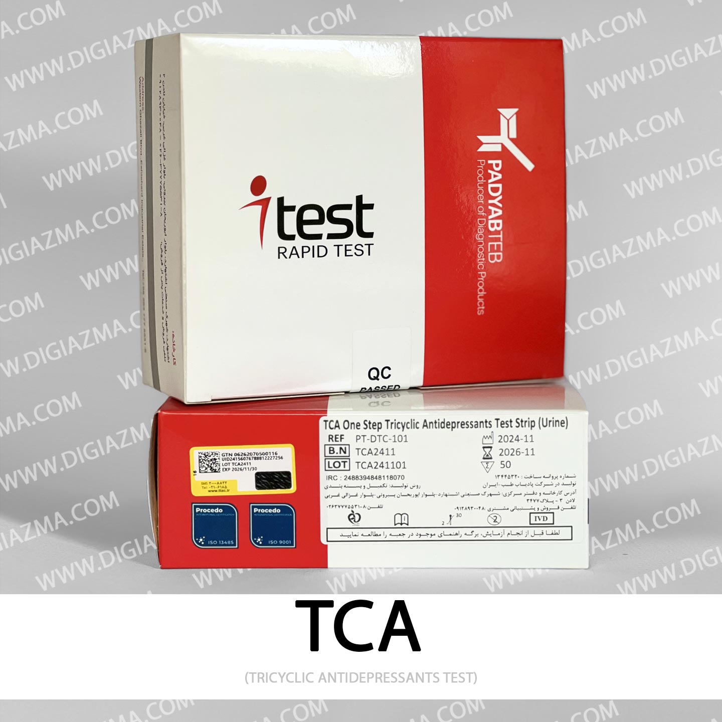  تک تستی TCA (تری سایکلیک آنتی دپریشن) برند I TEST